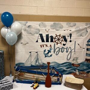 Nautical Themed Baby Shower Banner